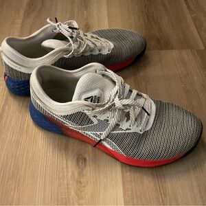 Reebok Men's Gray, Red, and Blue Athletic Shoes